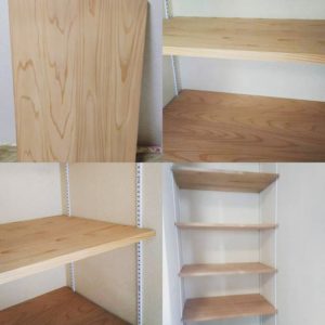 木頭杉のDIY用棚板(集成材)